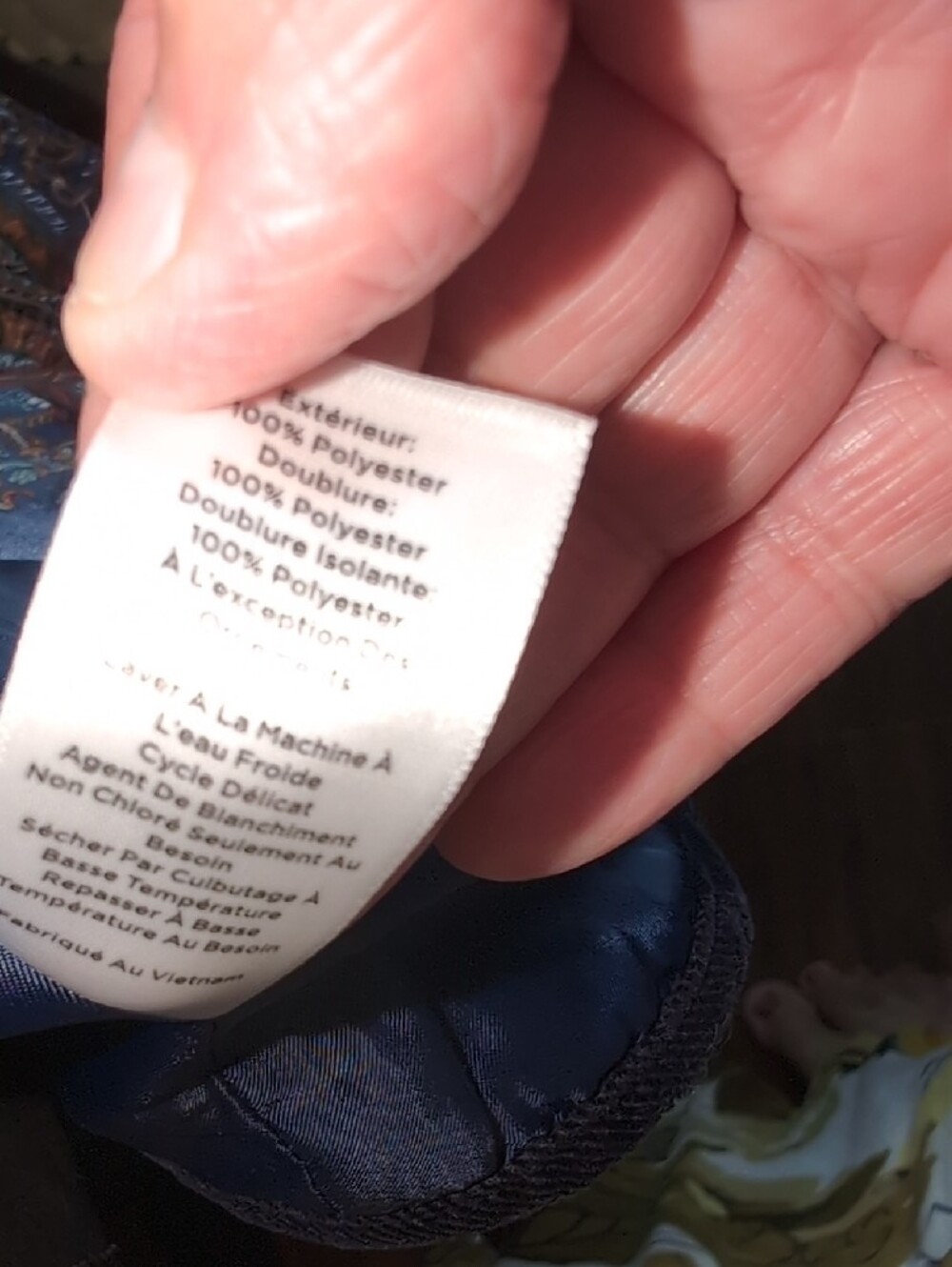 Talbots Paisley Quilted Jacket- Sz XS - Picture 12 of 14